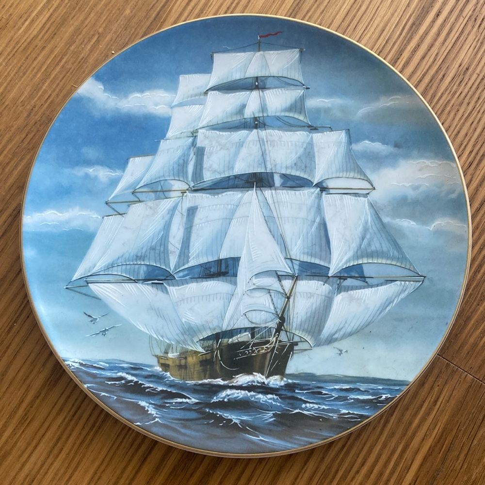 Great American Sailing Ships Plate The Rosenthal Group For The Danbury Mint